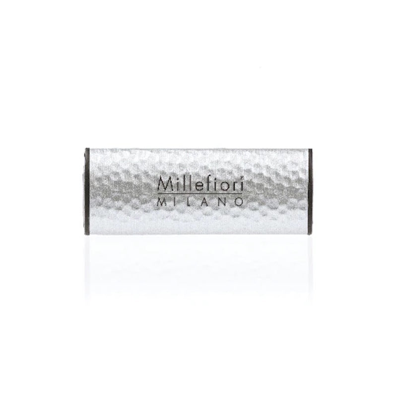 Millefiori Metal Car Air Freshener - Silver inc. Oxygen