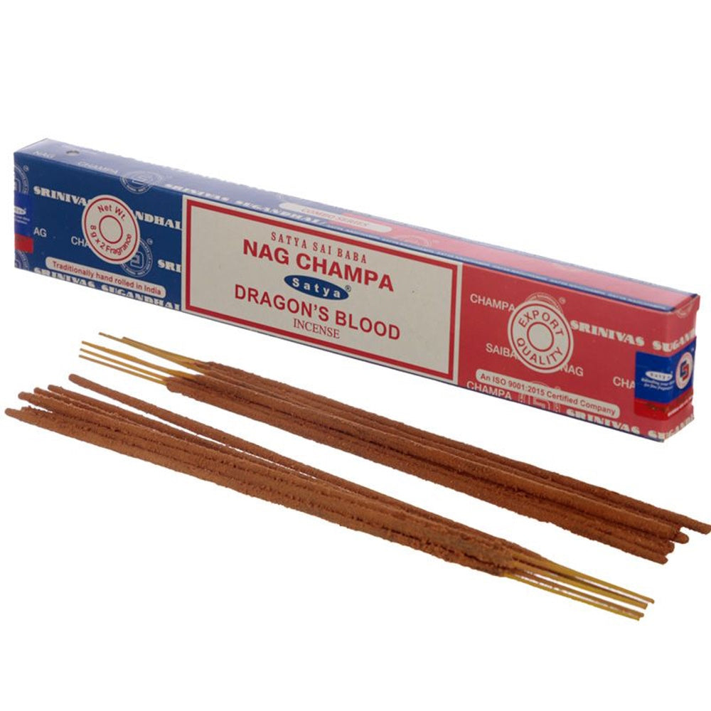 Satya Incense Sticks Duo Pack - Nag Champa & Dragon's Blood