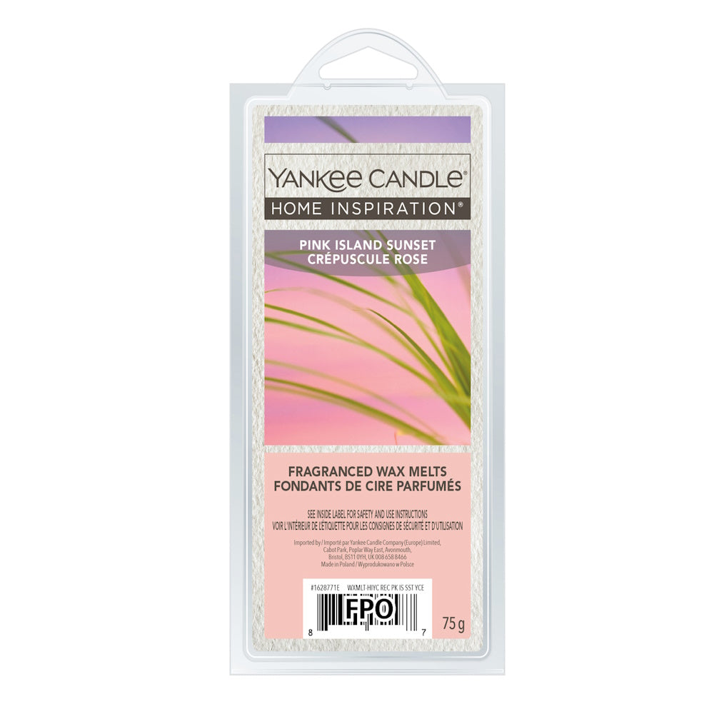 Pink Island Sunset Home Inspiration Wax Melt Block