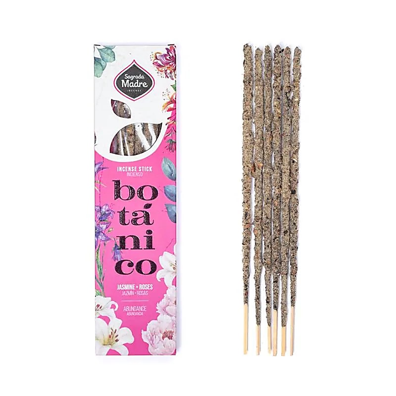 Jasmine & Roses Botanicals Incense - 'Abundance'