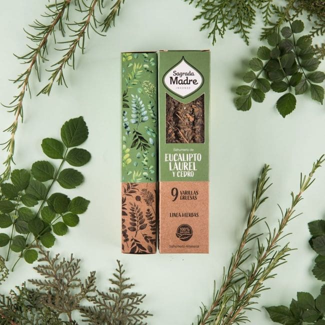 Sagrada Madre Herbal Incense - Eucalyptus, Bay Leaf & Cedar