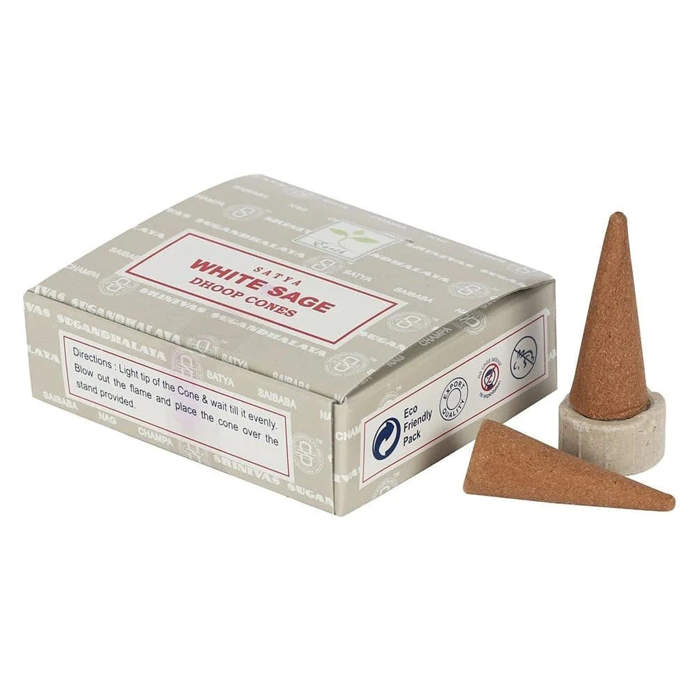 White Sage Satya Dhoop Incense Cones