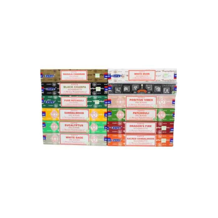 Satya "12 Pack" Value set Incense Sticks - White Box #7