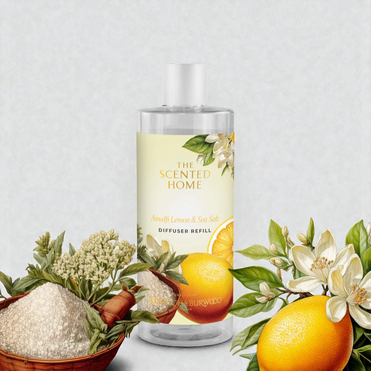 Amalfi Lemon & Sea Salt Reed Diffuser REFILL - 300ml