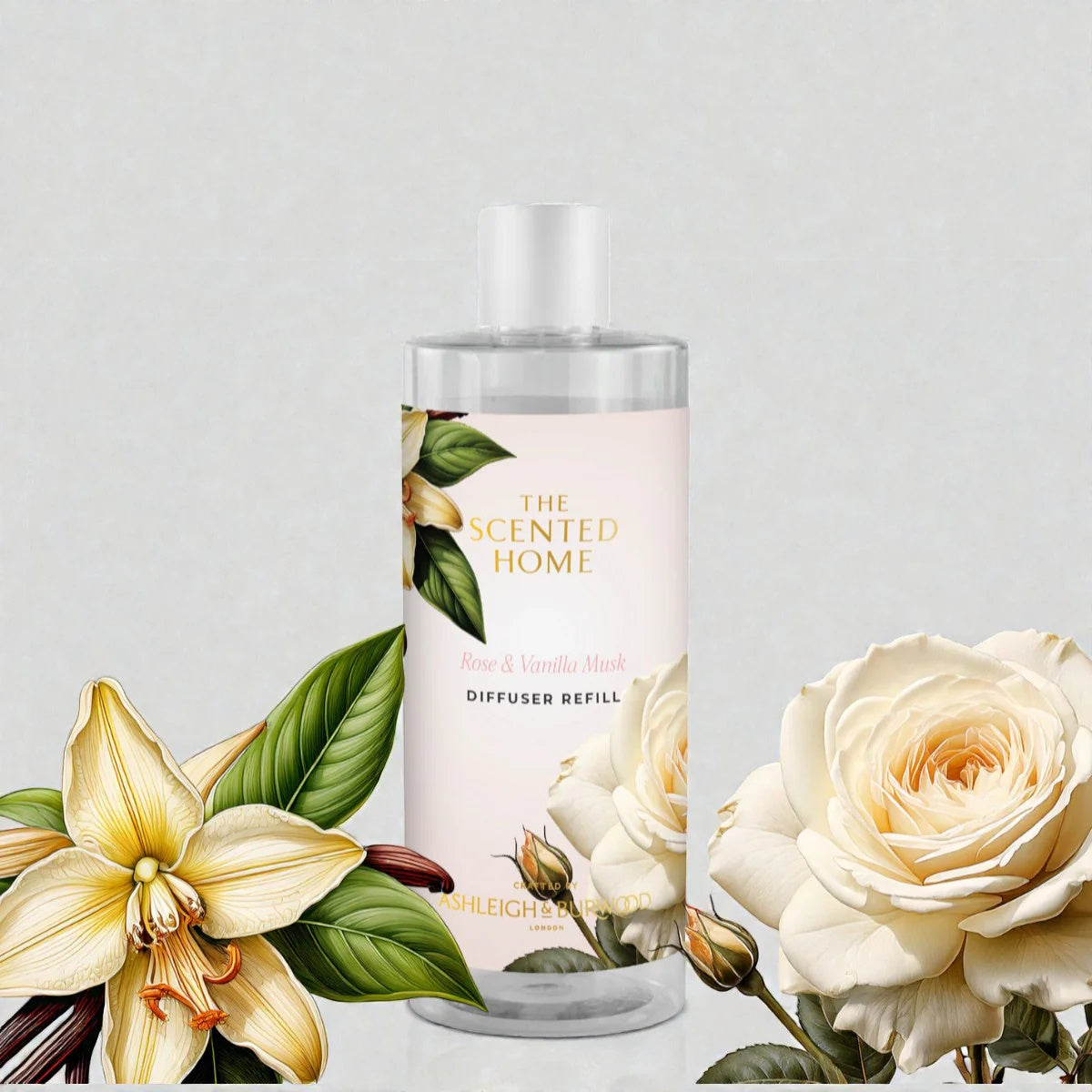 Rose & Vanilla Musk Reed Diffuser REFILL- 300ml