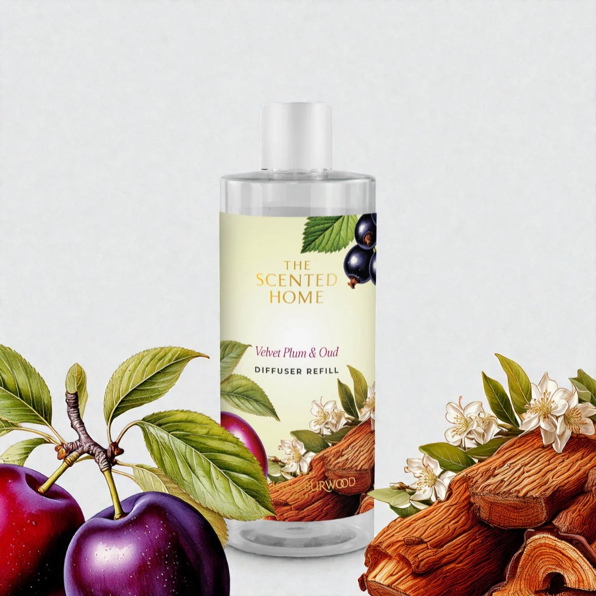 Velvet Plum & Oud Reed Diffuser REFILL - 300ml