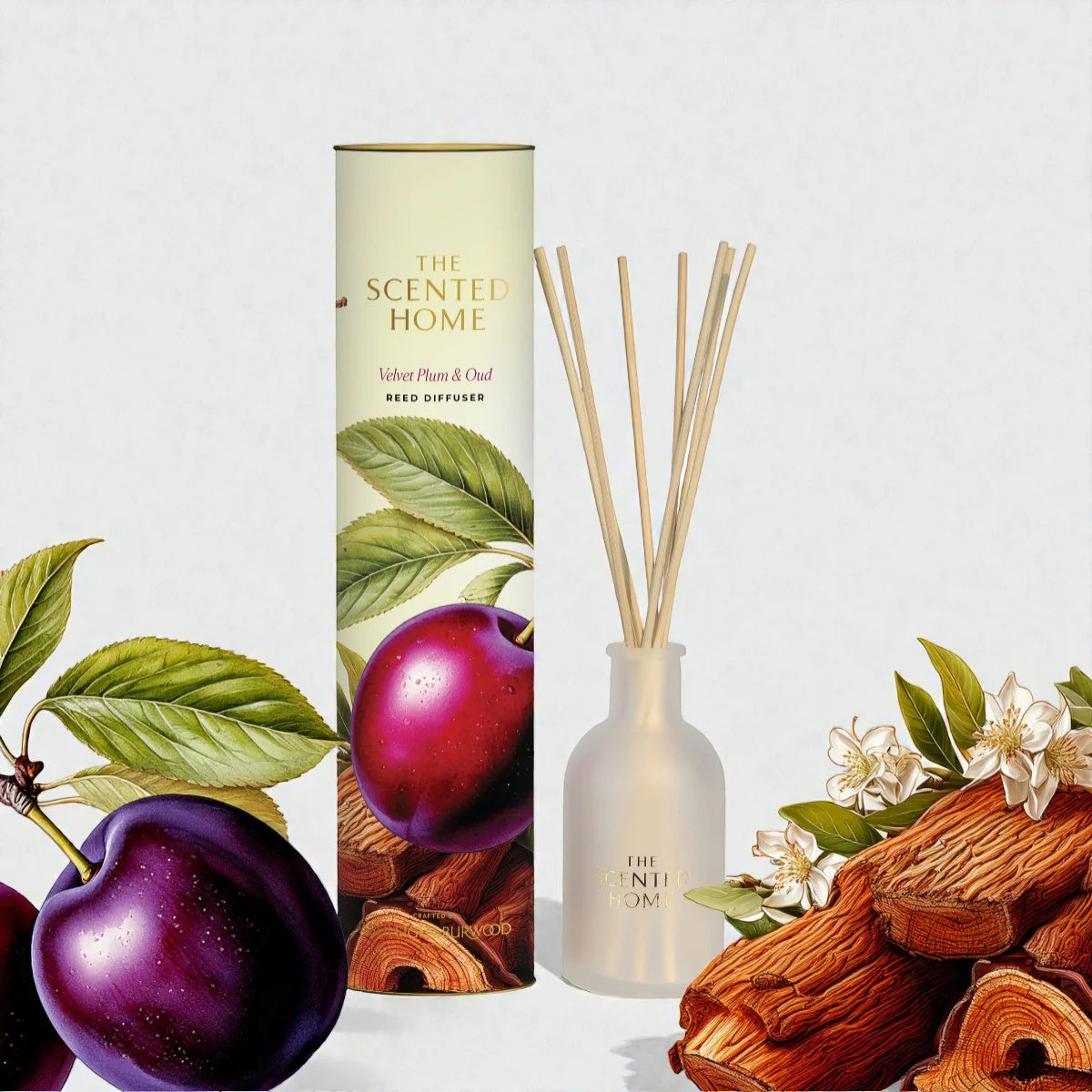 Velvet Plum & Oud Reed Diffuser - 150ml