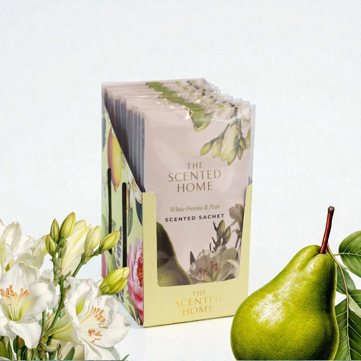 White Freesia & Pear Scented Sachet