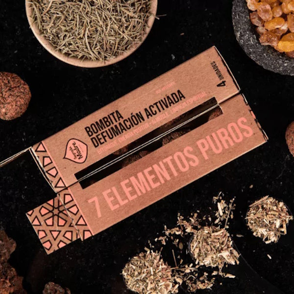 Smudge Bomb Box of 4 - 7 Pure Elements - Incense SALE