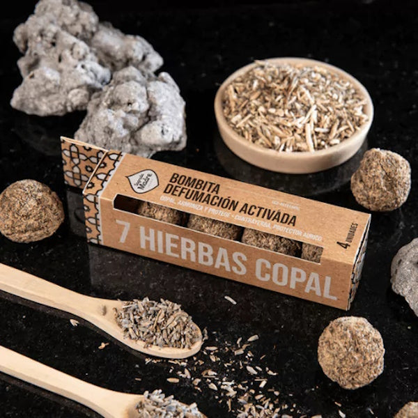 Smudge Bomb Box of 4 - 7 Copal Herbs - Incense SALE