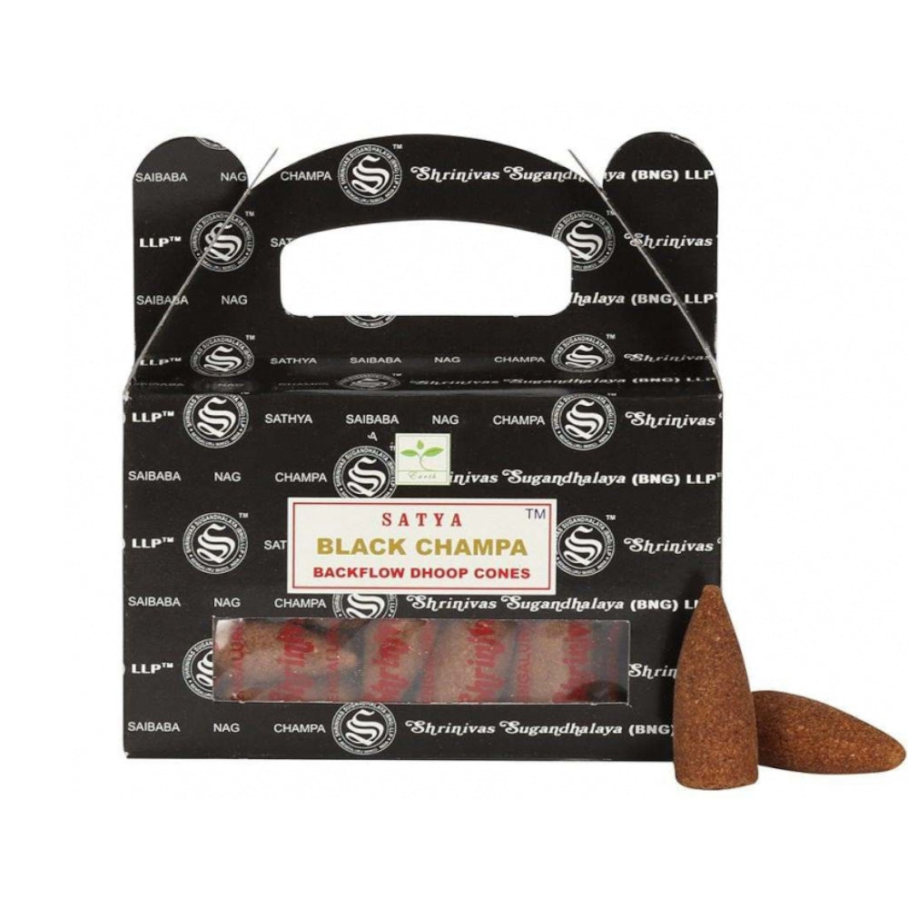 Black Champa Satya Dhoop Backflow Cones