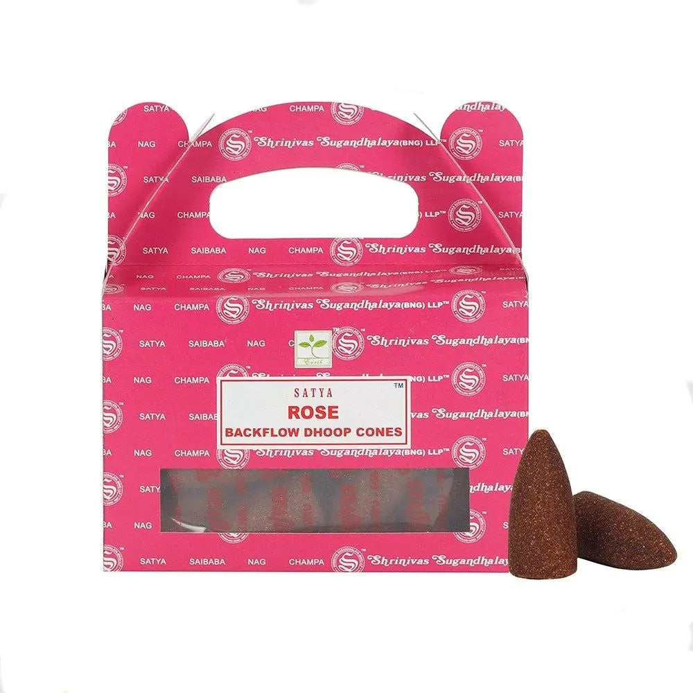 Rose Satya Dhoop Backflow Cones