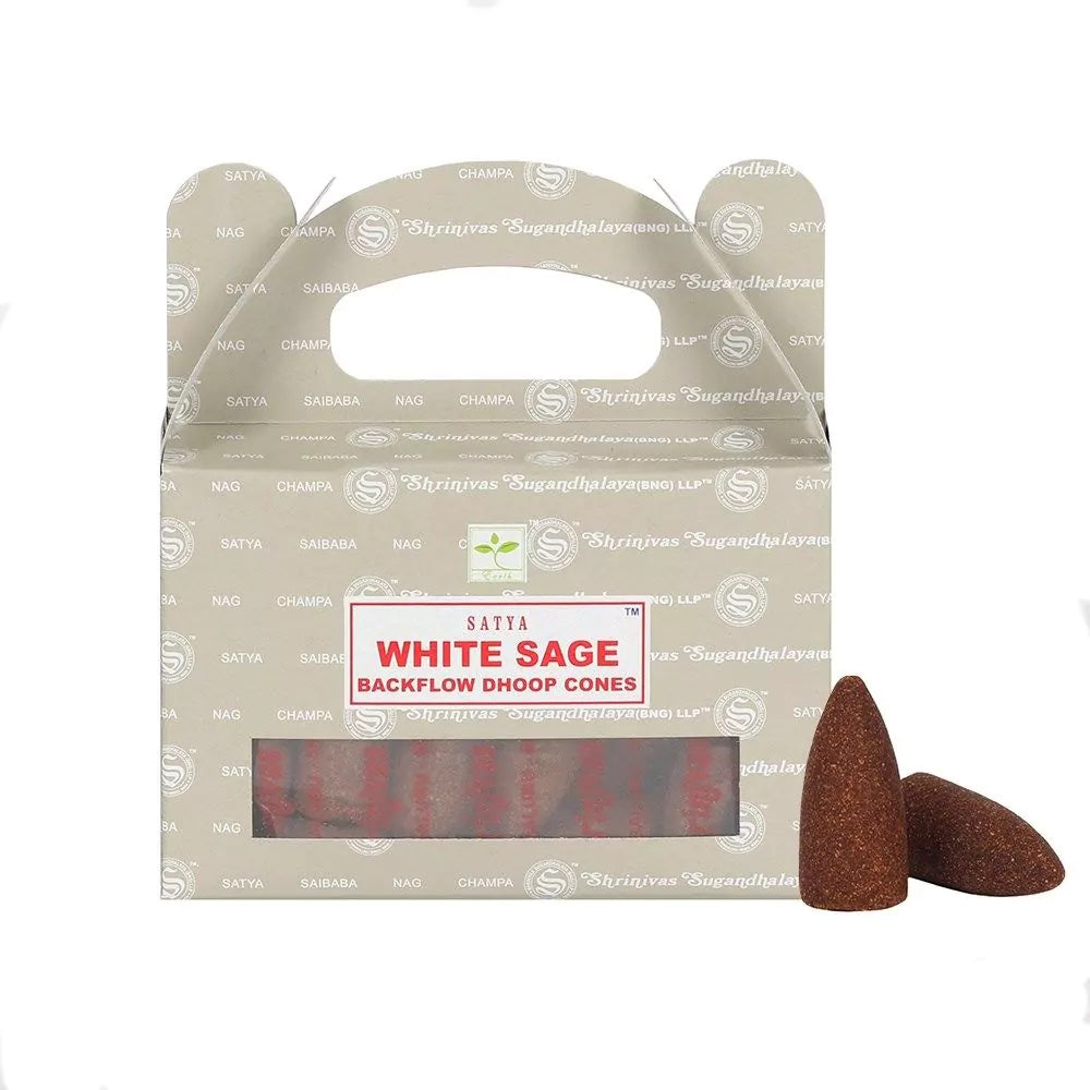 White Sage Satya Dhoop Backflow Cones