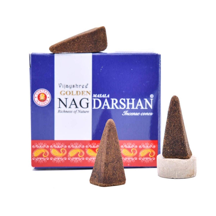 Darshan Golden Nag Incense Cones