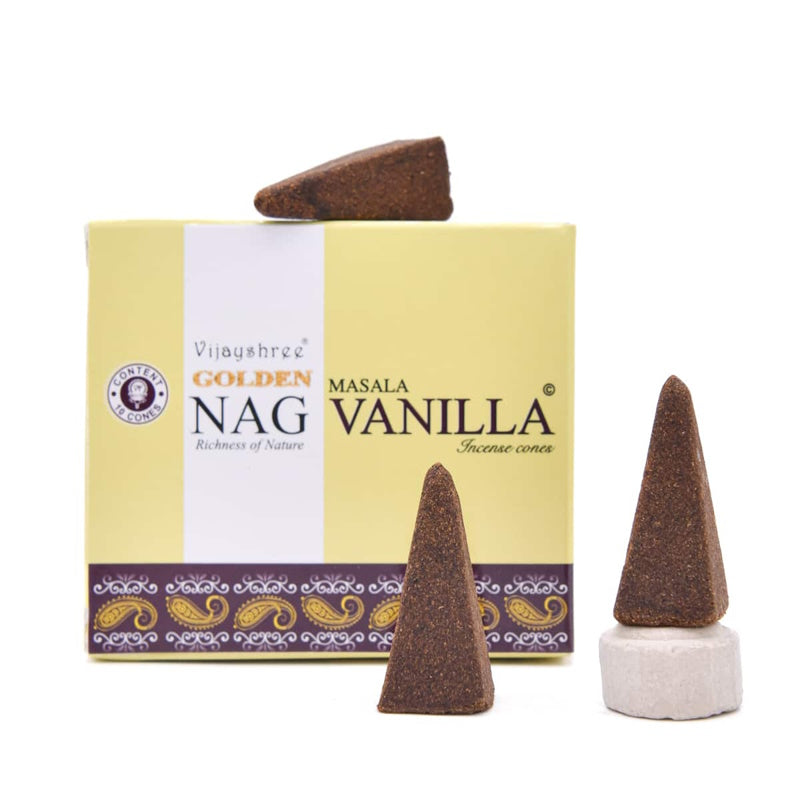 Vanilla Golden Nag Incense Cones
