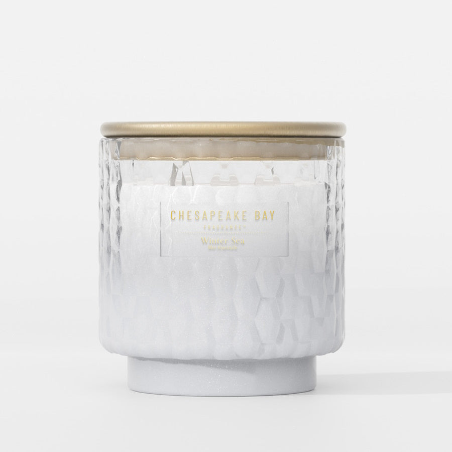 Winter Sea Chesapeake Bay Large Candle