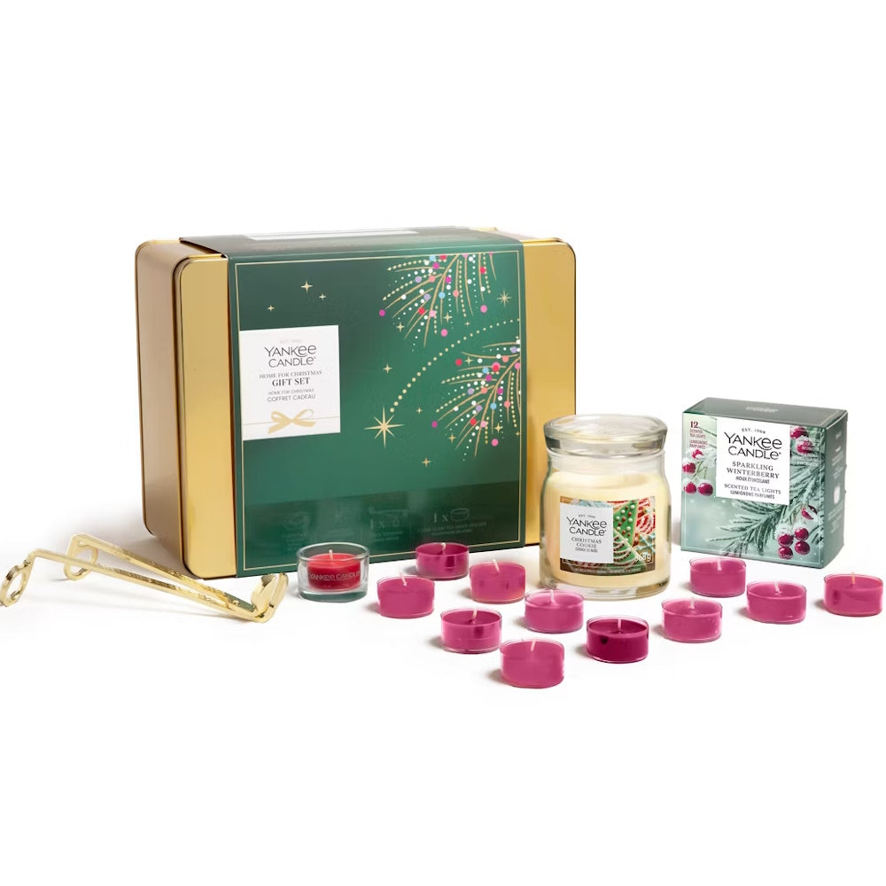 Yankee Home For Christmas Gift Set Tin