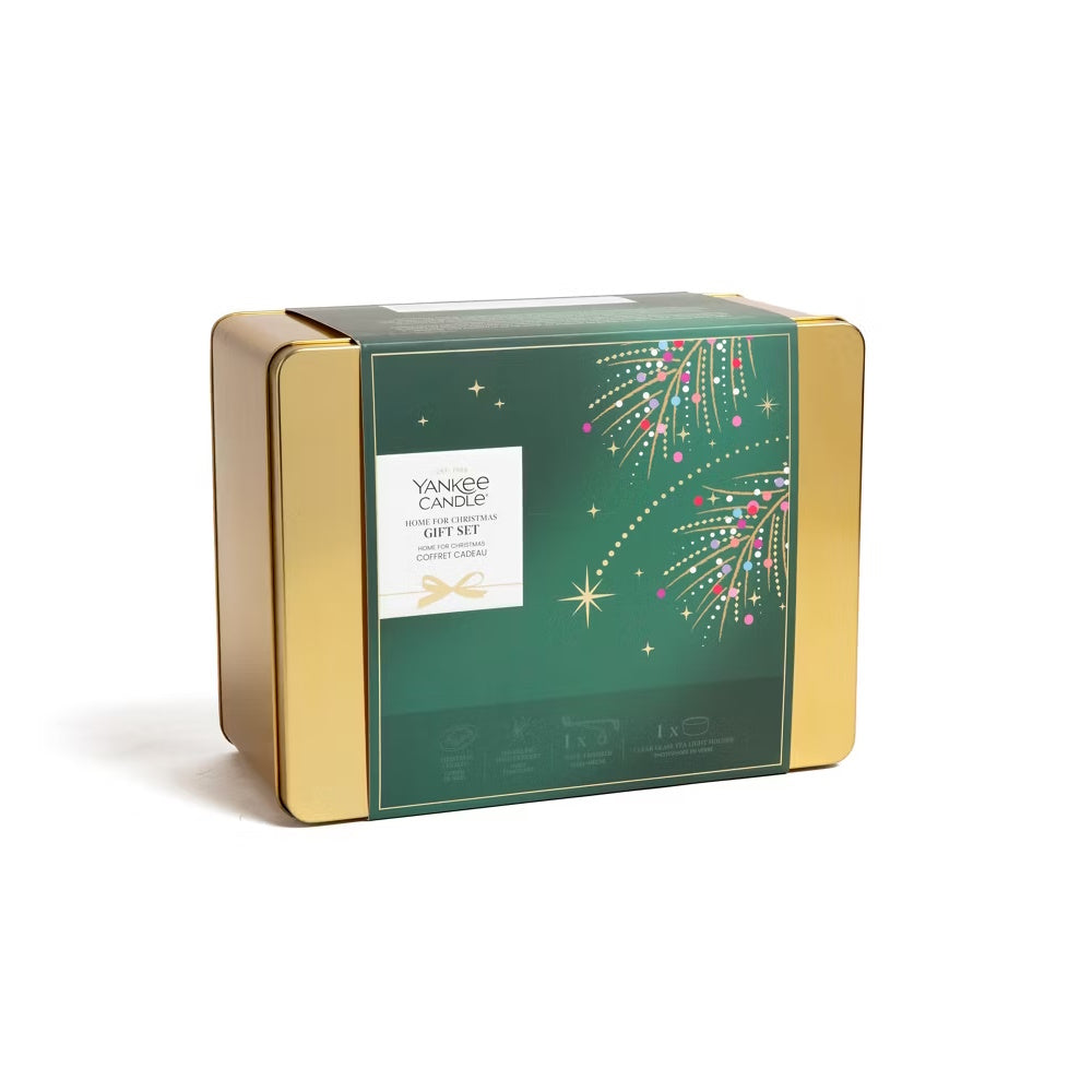 Yankee Home For Christmas Gift Set Tin