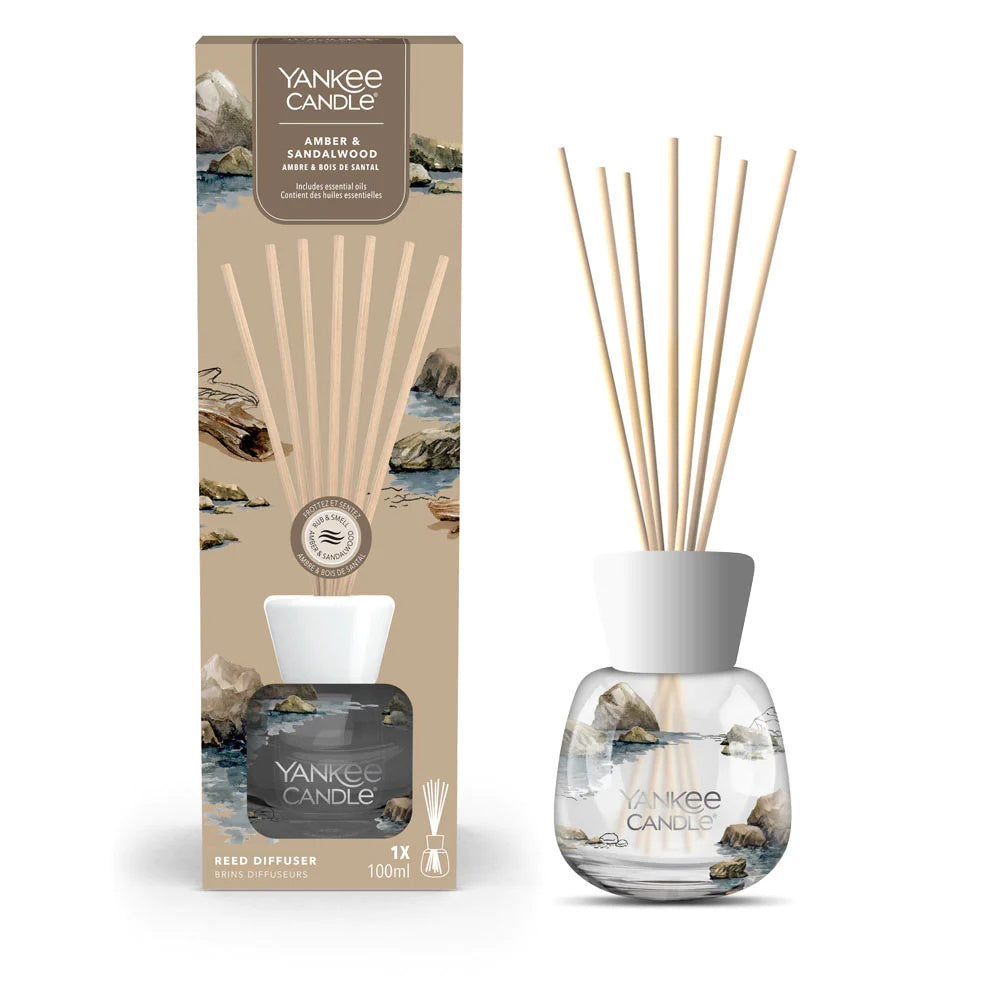 Amber & Sandalwood Yankee Reed Diffuser - SUMMER SALE