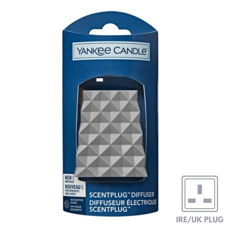 Grey Faceted Pattern ScentPlug Unit (Ireland/UK plug)